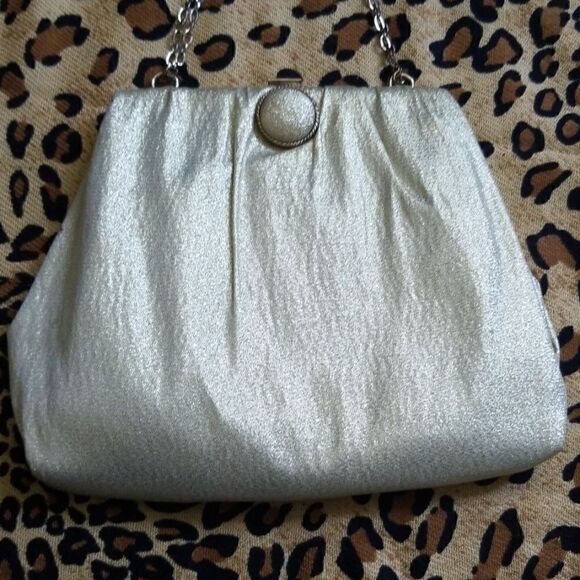 Vtg. Gold Lame Evening Bag, New - Picture 1 of 7